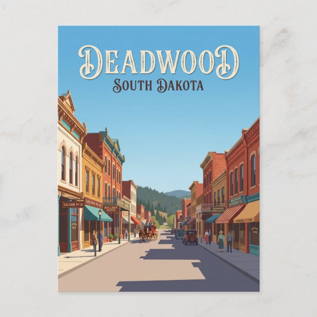 Deadwood South Dakota Postcard (Front)