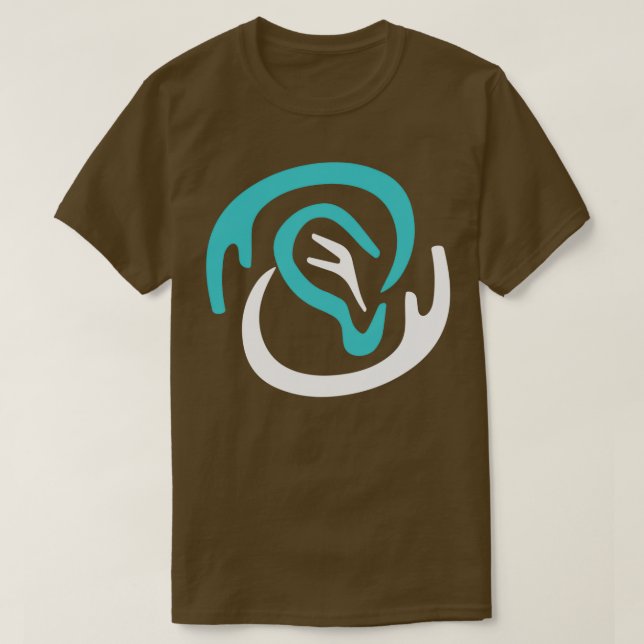 Deaf Abstract Ear Cochlear T-Shirt (Design Front)