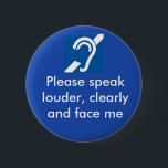 Deaf and hard of hearing badge<br><div class="desc">Make life easier - show people the badge so they know what to do</div>