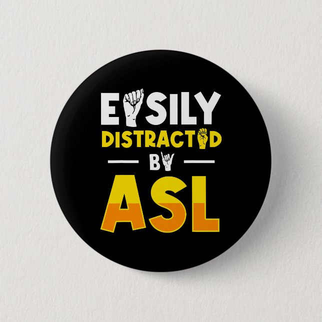 Deaf Awareness And Sign Language 3  6 Cm Round Badge (Front)