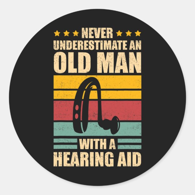 Deaf Awareness Asl And Deaf Pride  Classic Round Sticker (Front)