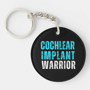 Deaf Awareness - Cochlear Implant Warrior Key Ring