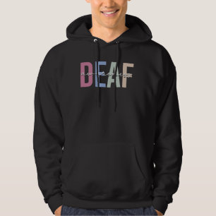 Deaf Awareness Deafness American Sign Language ASL Hoodie