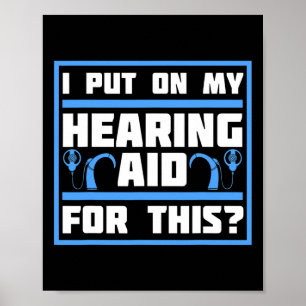 Deaf Awareness Hearing Aid Implant Asl 1  Poster