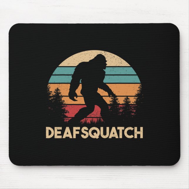 Deaf Awareness Hearing Loss Sign Language And Deaf Mouse Pad (Front)