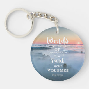 Deaf Awareness Inspirational  Key Ring
