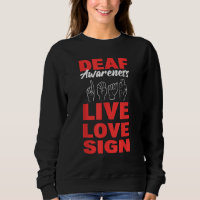 Deaf Awareness Live Love Sign Speech Language Path