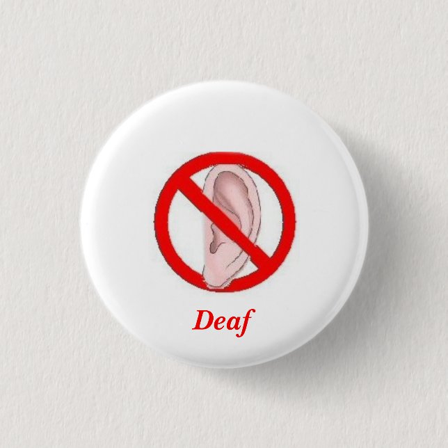Deaf button small (Front)