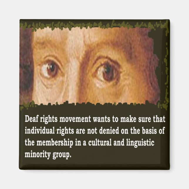 Deaf Civil Rights Movement Magnet (Front)