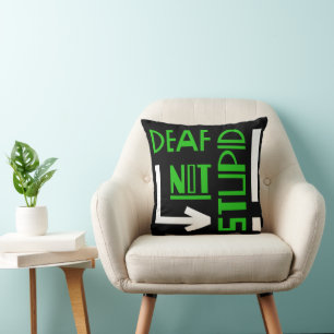 Deaf Disability Awareness Cushion