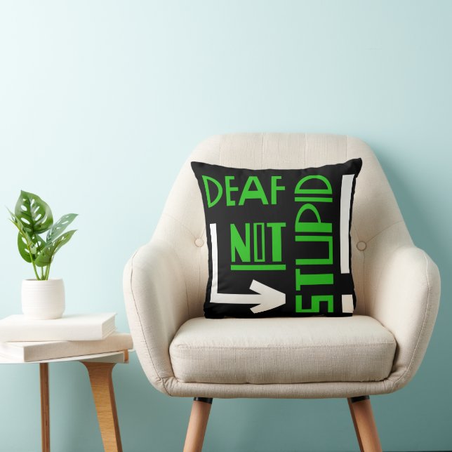 Deaf Disability Awareness Cushion (Chair)