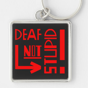 Deaf Disability Awareness Key Ring