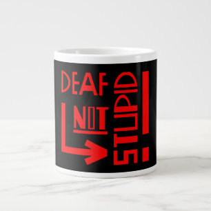 Deaf Disability Awareness Large Coffee Mug