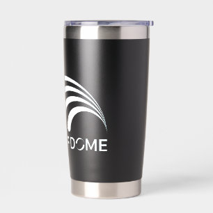 Deaf Dome tumbler with white logo