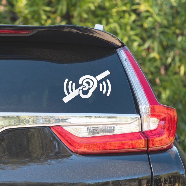 Deaf Driver On Board Emergency Safety Alert Car (Car Side)