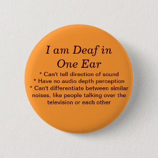 Deaf in One Ear Button Crib Sheet