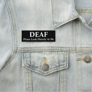 Deaf or Hard of Hearing Name Tag