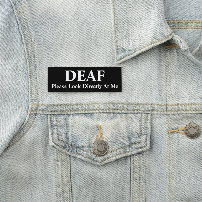 Deaf or Hard of Hearing Name Tag (In Situ)
