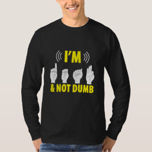 Deaf Pride ASL Hand Gesture Hearing Aid Hand Sign T-Shirt