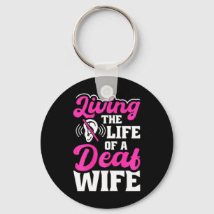 Deaf Pride Hearing Loss Awareness Deaf Awareness  Key Ring