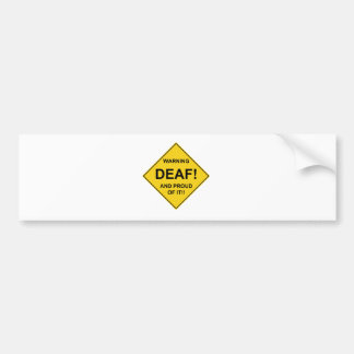 Deaf Proud Bumper Sticker