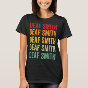 Deaf Smith County Texas Rainbow Text Design T-Shirt
