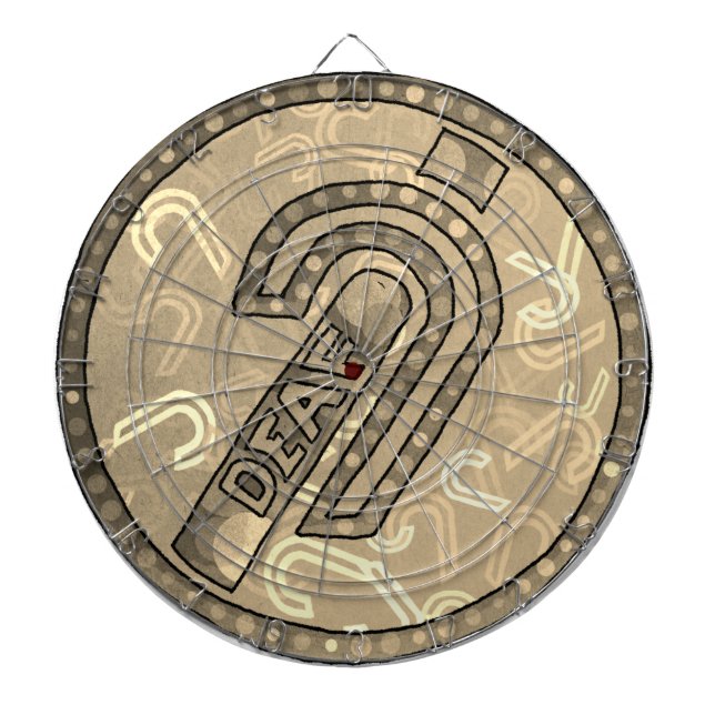 Deaf Symbol English Dartboard (Front)
