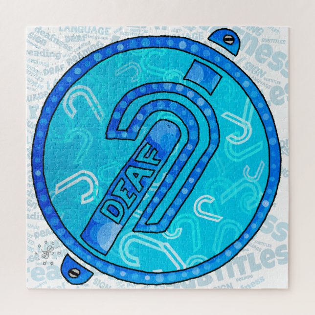 Deaf Symbol English Jigsaw Puzzle (Vertical)
