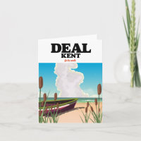 Deal Kent seaside travel poster