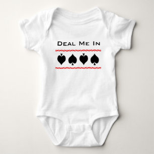 Deal Me In Modern Card Shark Baby Bodysuit