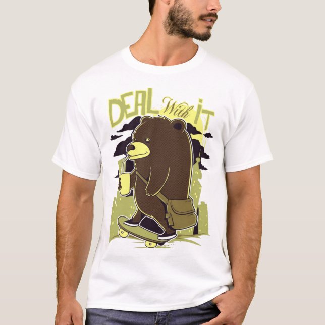 Deal With It Bear T-Shirt (Front)