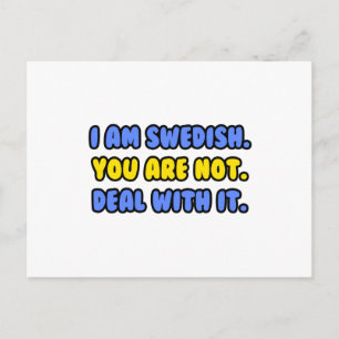 Deal With It ... Funny Swedish Postcard