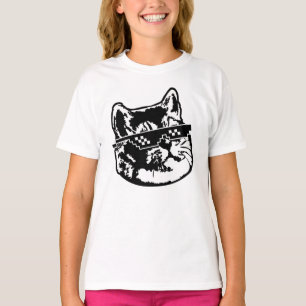Deal With It Glasses Cat Meme T-Shirt