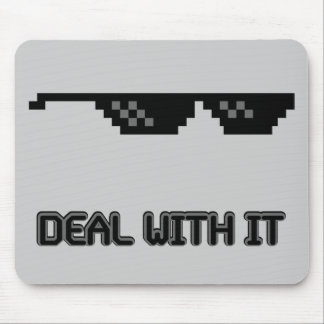 Deal With It Sunglasses Mouse Pad