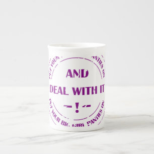 deal with pressure bone china mug