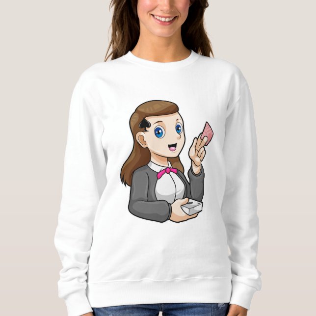 Dealer at Poker Sweatshirt (Front)