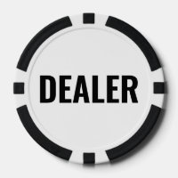 Dealer Simple Black White Text