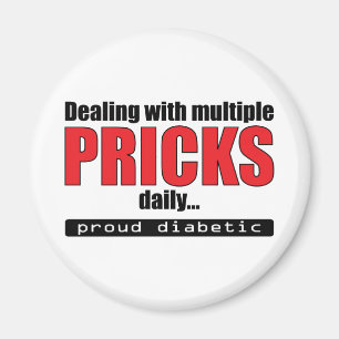 Dealing with Multiple Pricks Daily (Red) Magnet