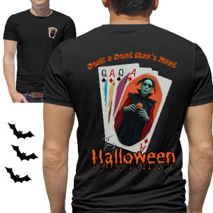 Dealt a Dead Man's Hand This Halloween Poker Theme T-Shirt