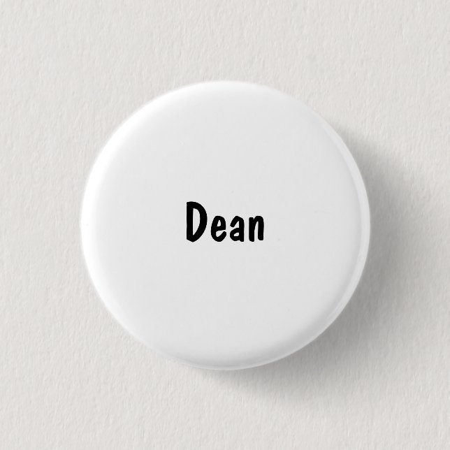Dean 3 Cm Round Badge (Front)