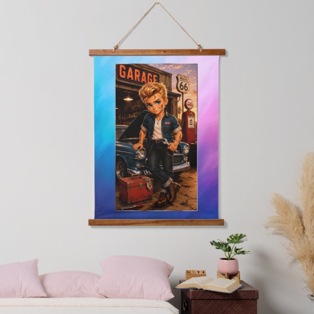 Dean Chibi Rockabilly Dawn Tapestry (Bedroom)
