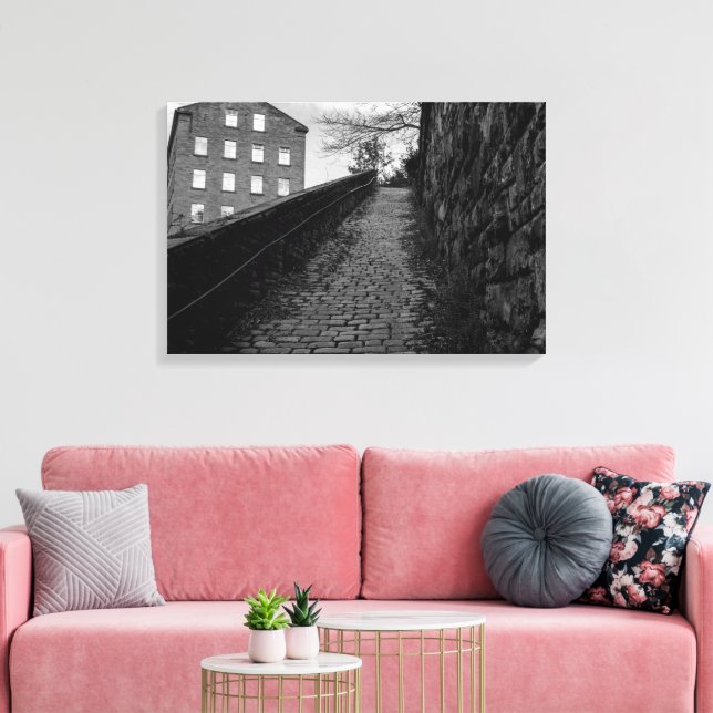 Dean Clough Ascent - Echoes of Brandt Canvas Print (Insitu(LivingRoom))