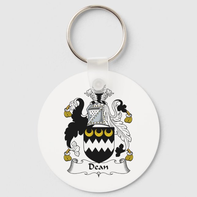 Dean Family Crest Key Ring (Front)