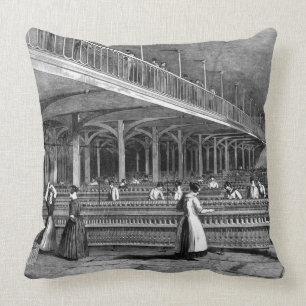 Dean Mills - The Doubling Room, 1851 (litho) Cushion