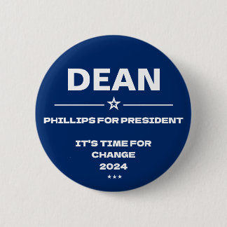 Dean Phillips for President Slogan 2024 6 Cm Round Badge