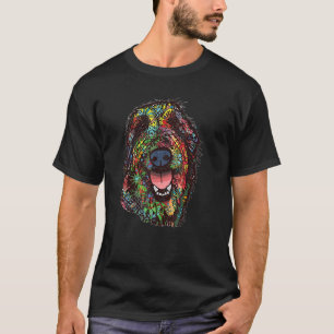 Dean Russo Dog Water Colour Love Dog Paint Splat T-Shirt