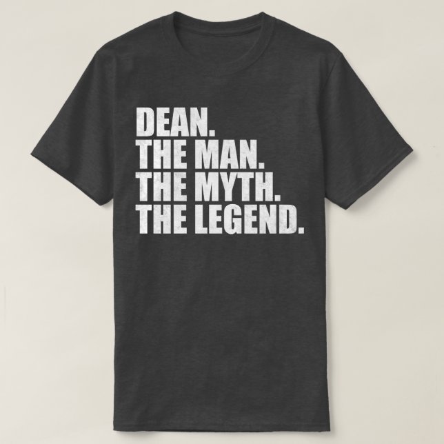 DeanDean Name Dean given name T-Shirt (Design Front)