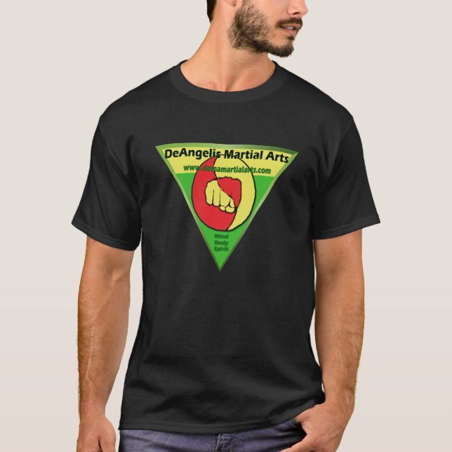 DeAngelis Martial Arts Green Tshirt (Front)
