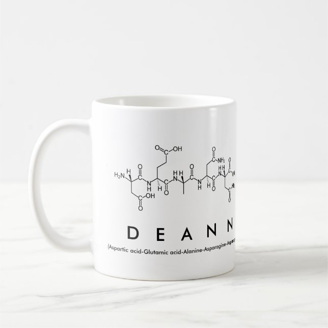 Deann peptide name mug (Left)