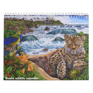 deans wildlife calender of origianal artwork calendar